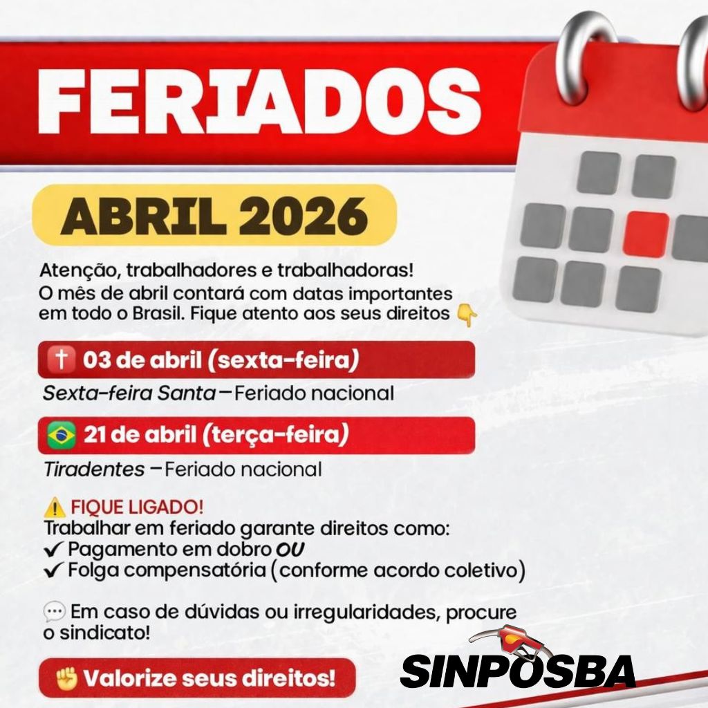 Trabalho em Feriados em Abril de 2026: Regras de Compensação e ...